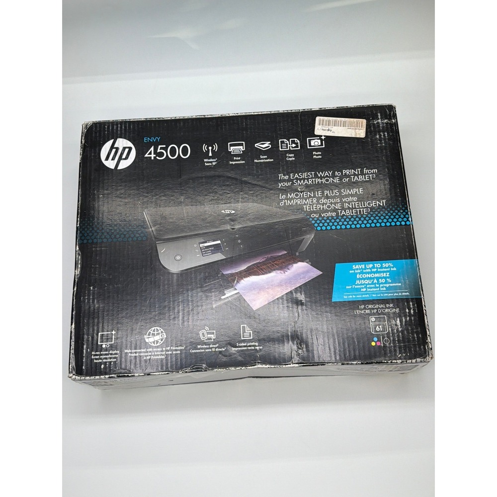 HP ENVY 4500 All-in-One Wireless Printer‎ Scanner Copier Photo Mint condition